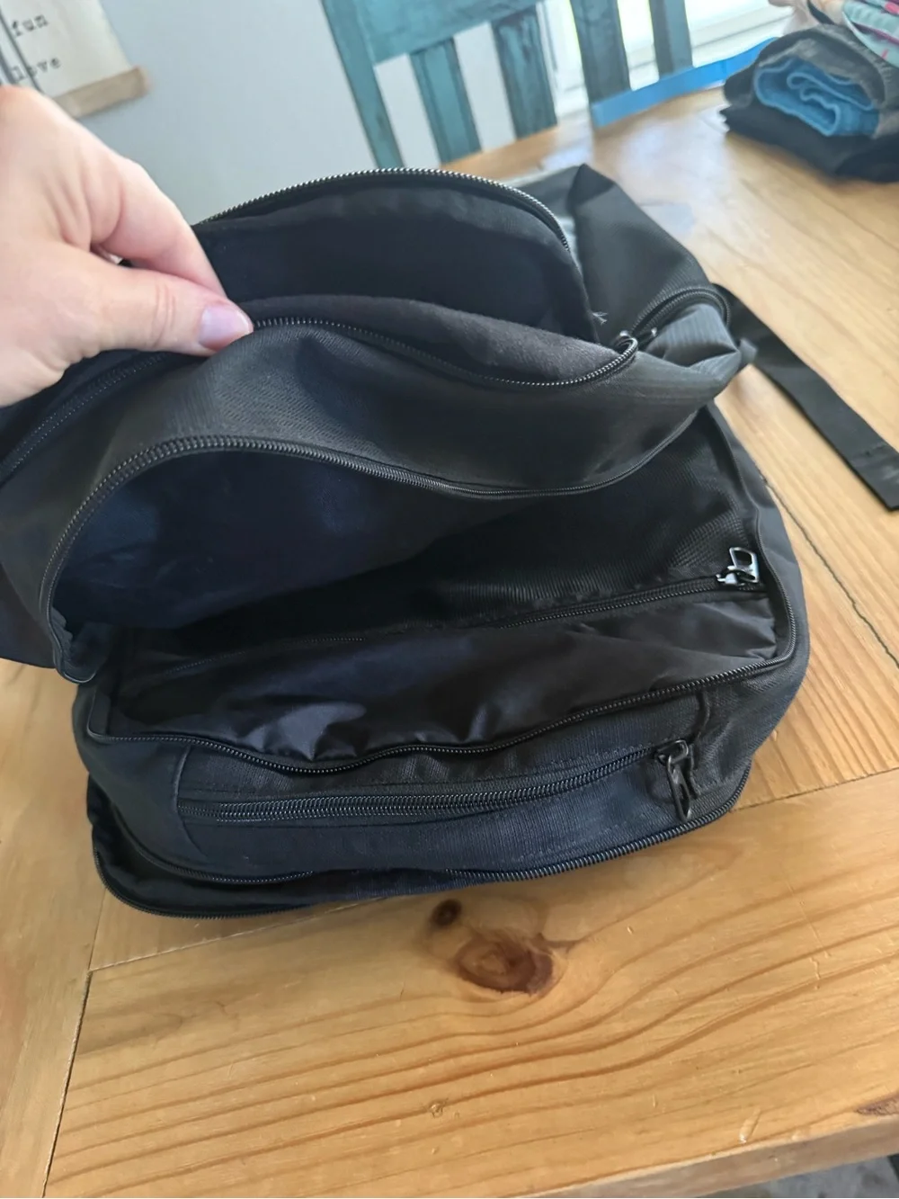 Nike Black Backpack with White Swoosh